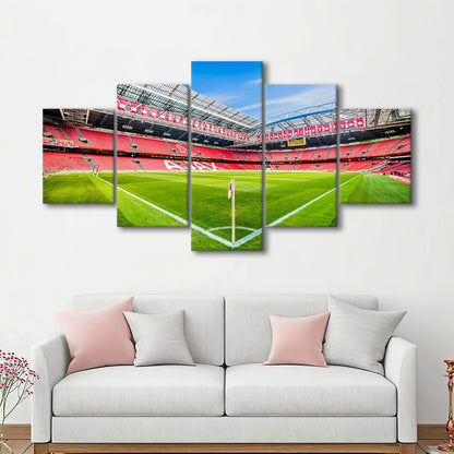 Amsterdam Arena, Stadium Canvas, Sport Art, Gift for him, 5 Panel, Large Canvas, Canvas Print Wall Art