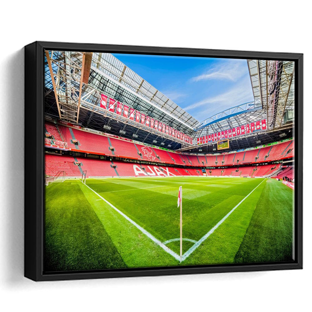 Amsterdam Arena, Stadium Canvas, Sport Art, Framed Canvas Print Wall Art, Floating Frame