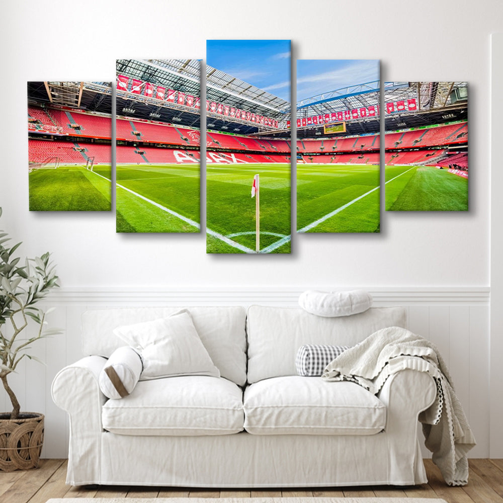 Amsterdam Arena, Stadium Canvas, Sport Art, Gift for him, 5 Panel, Large Canvas, Canvas Print Wall Art