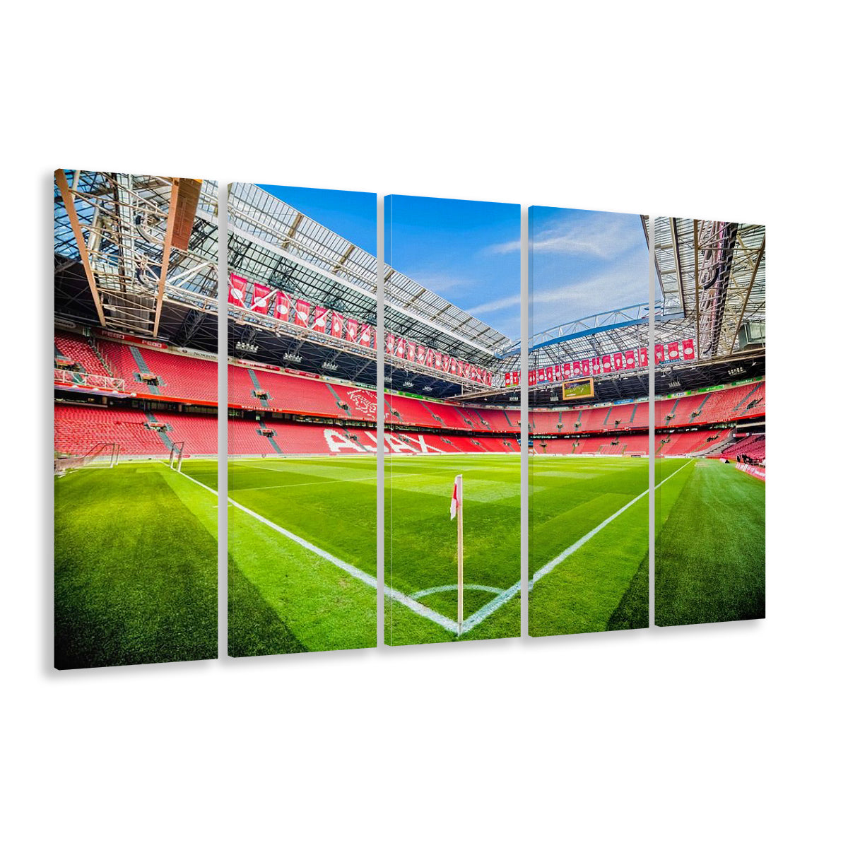 Amsterdam Arena, Stadium Canvas, Sport Art, 5 Panel B, Extra Large Canvas, Canvas Print Wall Art