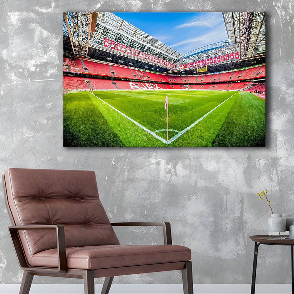 Amsterdam Arena, Stadium Canvas, Sport Art, Gift for him, Man Cave Decor, Art Print, Canvas Print Wall Art