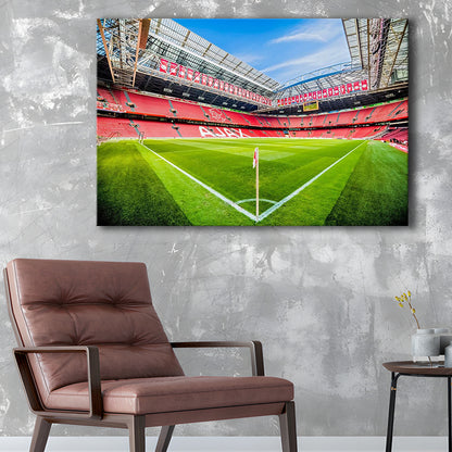 Amsterdam Arena, Stadium Canvas, Sport Art, Gift for him, Man Cave Decor, Art Print, Canvas Print Wall Art