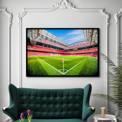 Amsterdam Arena, Stadium Canvas, Sport Art, Gift for him, Framed Art Print Wall Decor, Picture Framed