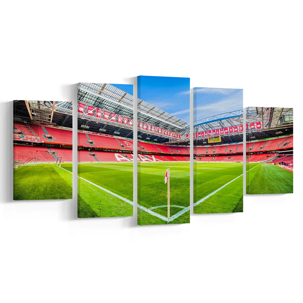 Amsterdam Arena, Stadium Canvas, Sport Art, Gift for him, 5 Panel, Large Canvas, Canvas Print Wall Art