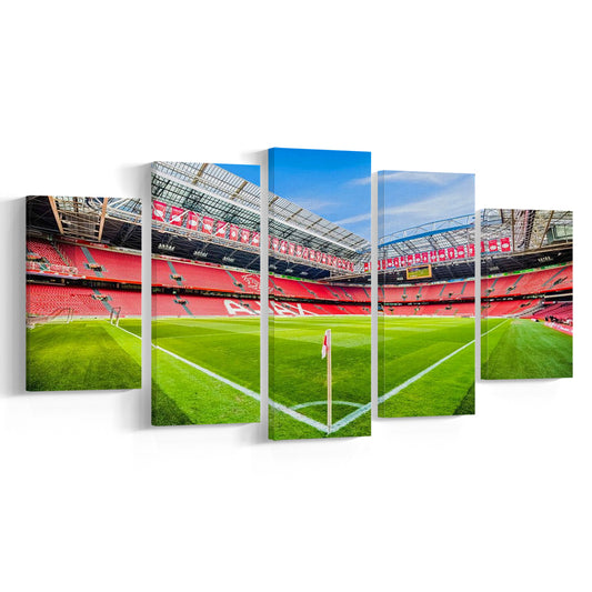 Amsterdam Arena, Stadium Canvas, Sport Art, Gift for him, 5 Panel, Large Canvas, Canvas Print Wall Art