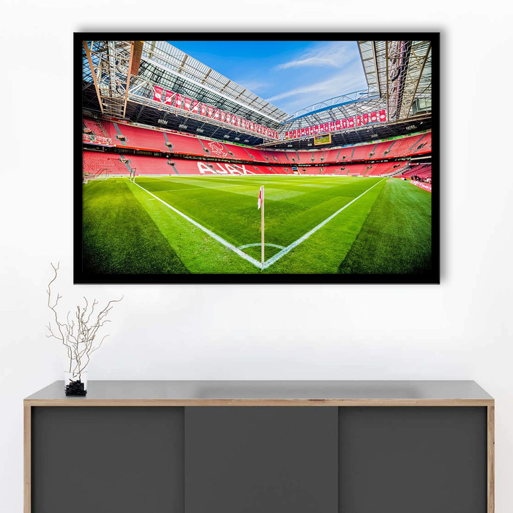 Amsterdam Arena, Stadium Canvas, Sport Art, Gift for him, Framed Art Print Wall Decor, Picture Framed