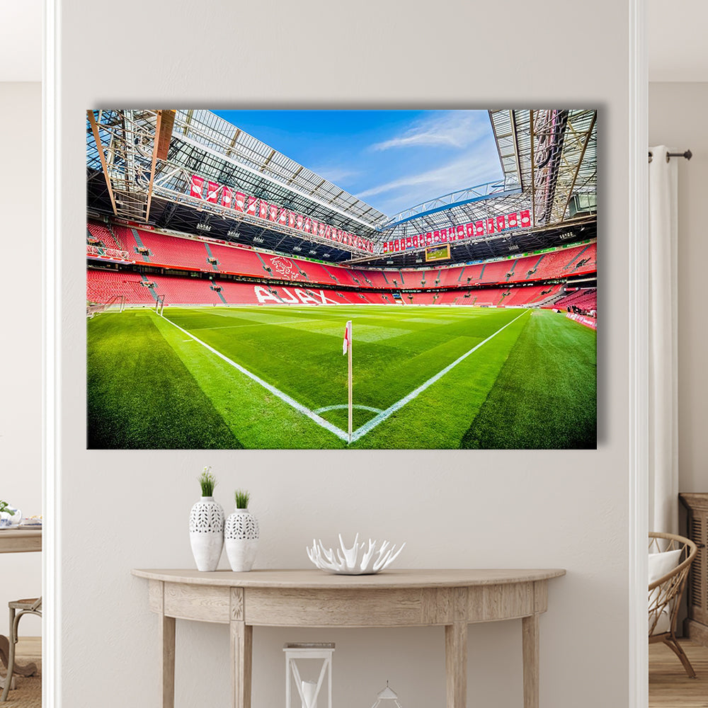Amsterdam Arena, Stadium Canvas, Sport Art, Gift for him, Man Cave Decor, Art Print, Canvas Print Wall Art