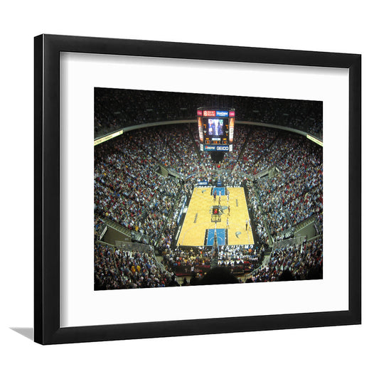 Amway Arena, Stadium Canvas, Sport Art, Gift for him, White Border Framed Art Print Wall Decor
