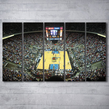 Amway Arena, Stadium Canvas, Sport Art, 5 Panel B, Extra Large Canvas, Canvas Print Wall Art
