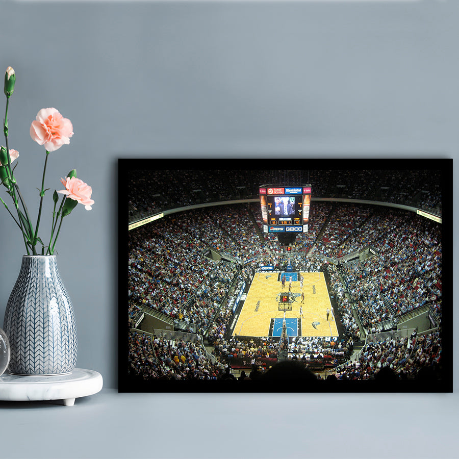 Amway Arena, Stadium Canvas, Sport Art, Gift for him, Framed Art Print Wall Decor, Picture Framed