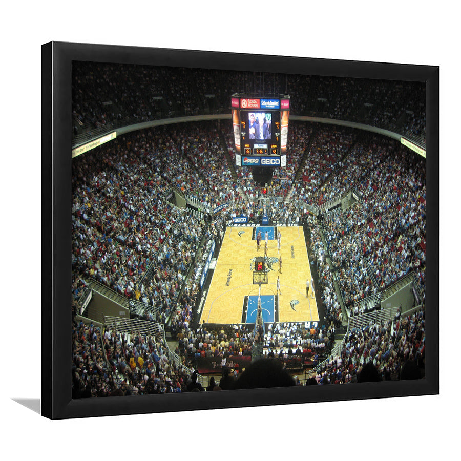 Amway Arena, Stadium Canvas, Sport Art, Gift for him, Framed Art Print Wall Decor, Picture Framed