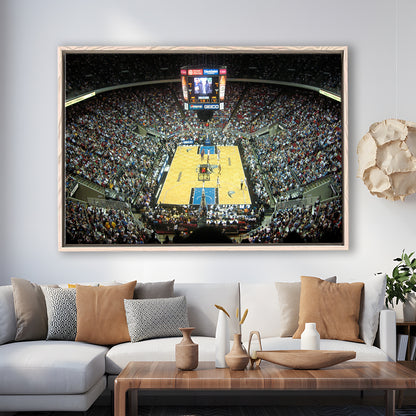 Amway Arena, Stadium Canvas, Sport Art, Framed Canvas Print Wall Art, Floating Frame