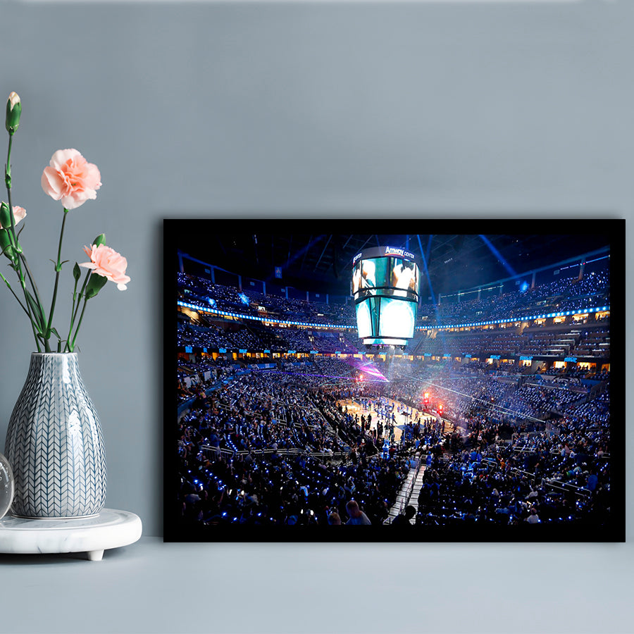 Amway Center General, Stadium Canvas, Sport Art, Gift for him, Framed Art Print Wall Decor, Picture Framed