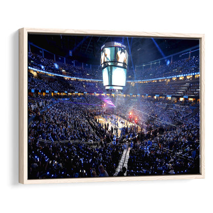 Amway Center General, Stadium Canvas, Sport Art, Framed Canvas Print Wall Art, Floating Frame