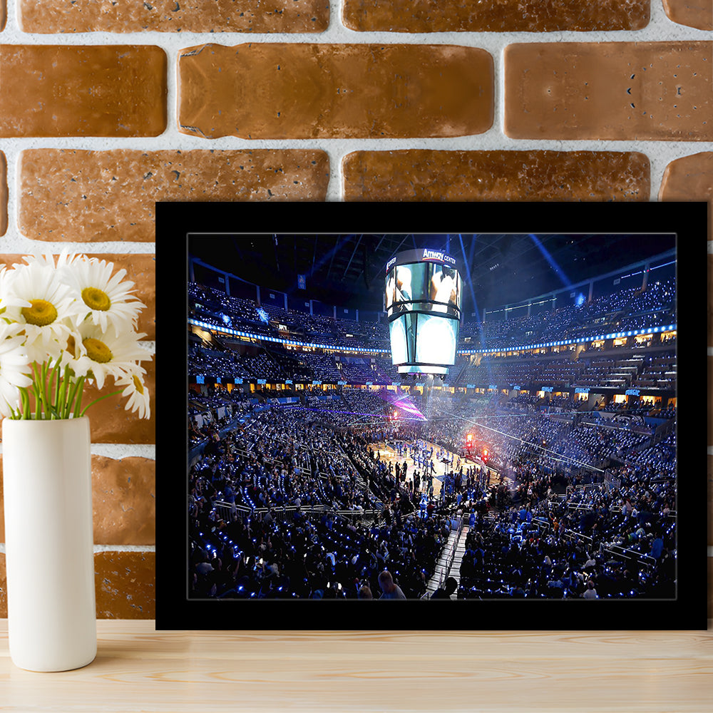 Amway Center General, Stadium Canvas, Sport Art, Gift for him, Framed Art Print Wall Decor, Picture Framed
