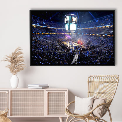 Amway Center General, Stadium Canvas, Sport Art, Framed Canvas Print Wall Art, Floating Frame