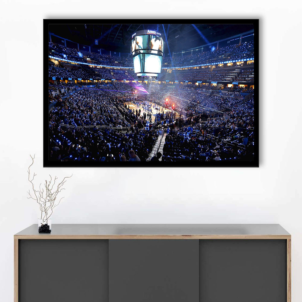 Amway Center General, Stadium Canvas, Sport Art, Gift for him, Framed Art Print Wall Decor, Picture Framed