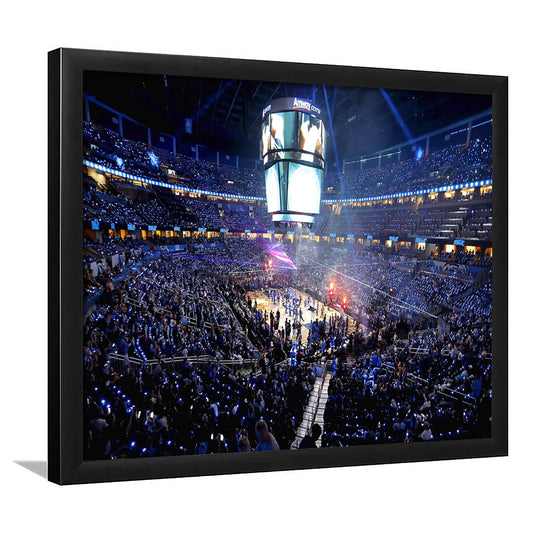 Amway Center General, Stadium Canvas, Sport Art, Gift for him, Framed Art Print Wall Decor, Picture Framed
