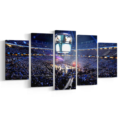 Amway Center General, Stadium Canvas, Sport Art, Gift for him, 5 Panel, Large Canvas, Canvas Print Wall Art