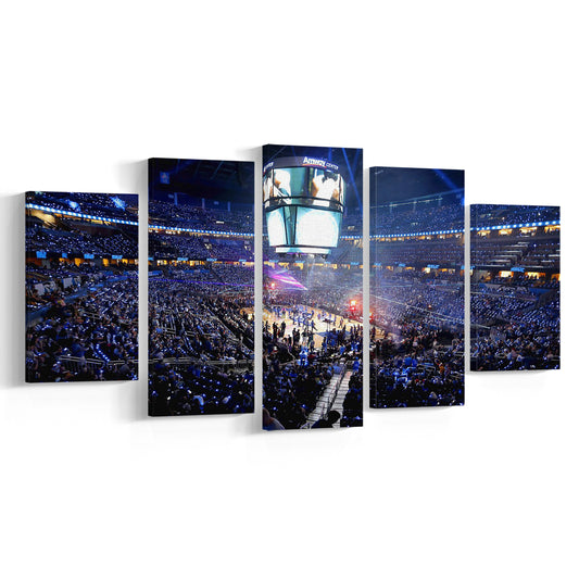 Amway Center General, Stadium Canvas, Sport Art, Gift for him, 5 Panel, Large Canvas, Canvas Print Wall Art