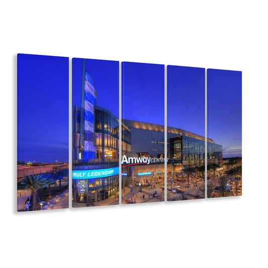 Amway Center Pic, Stadium Canvas, Sport Art, 5 Panel B, Extra Large Canvas, Canvas Print Wall Art