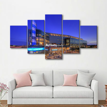 Amway Center Pic, Stadium Canvas, Sport Art, Gift for him, 5 Panel, Large Canvas, Canvas Print Wall Art