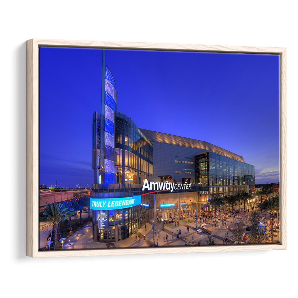 Amway Center Pic, Stadium Canvas, Sport Art, Framed Canvas Print Wall Art, Floating Frame