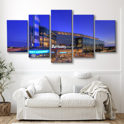 Amway Center Pic, Stadium Canvas, Sport Art, Gift for him, 5 Panel, Large Canvas, Canvas Print Wall Art