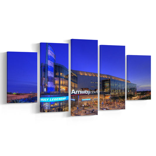 Amway Center Pic, Stadium Canvas, Sport Art, Gift for him, 5 Panel, Large Canvas, Canvas Print Wall Art