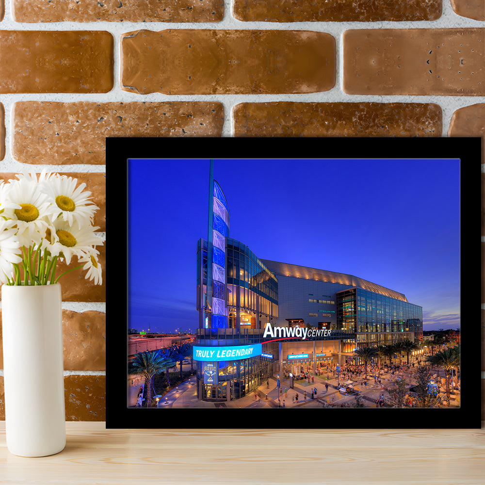 Amway Center Pic, Stadium Canvas, Sport Art, Gift for him, Framed Art Print Wall Decor, Picture Framed