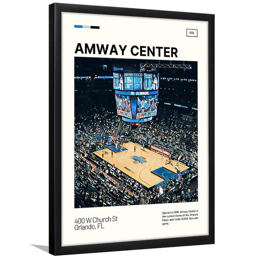 Amway Center Stadium Print, Orlando Magic Stadium Art, Gifts for him, Sport Art, Framed Art Print Wall Decor