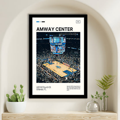 Amway Center Stadium Print, Orlando Magic Stadium Art, Gifts for him, Sport Art, Framed Art Print Wall Decor