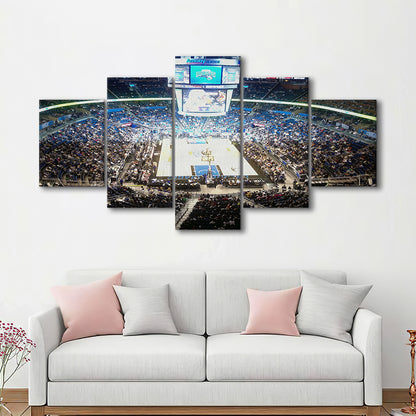 Amway Center, Stadium Canvas, Sport Art, Gift for him, 5 Panel, Large Canvas, Canvas Print Wall Art