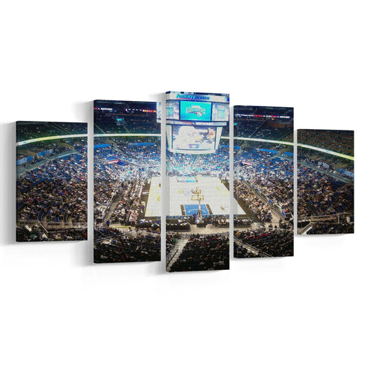 Amway Center, Stadium Canvas, Sport Art, Gift for him, 5 Panel, Large Canvas, Canvas Print Wall Art