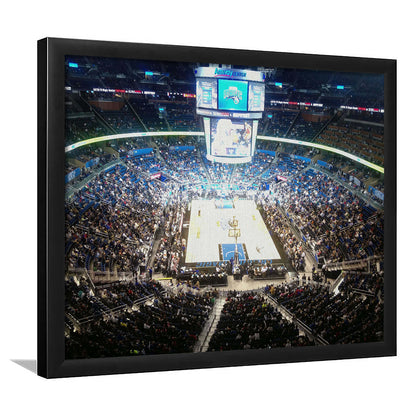 Amway Center, Stadium Canvas, Sport Art, Gift for him, Framed Art Print Wall Decor, Picture Framed