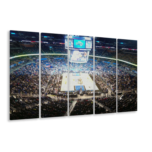 Amway Center, Stadium Canvas, Sport Art, 5 Panel B, Extra Large Canvas, Canvas Print Wall Art