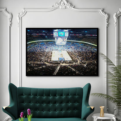 Amway Center, Stadium Canvas, Sport Art, Gift for him, Framed Art Print Wall Decor, Picture Framed