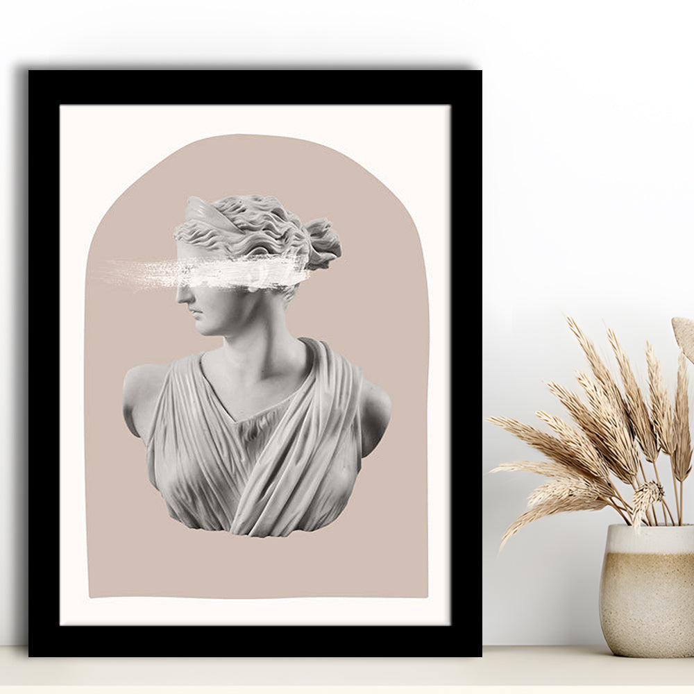 Ancient Aesthetic Statue Head Print Artemis Print Wall Art Neutral Wall Print, Framed Art Prints Wall Decor