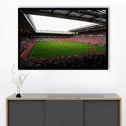 Anfield Football Stadium, Stadium Canvas, Sport Art, Gift for him, Framed Art Print Wall Decor, Picture Framed