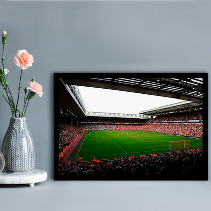 Anfield Football Stadium, Stadium Canvas, Sport Art, Gift for him, Framed Art Print Wall Decor, Picture Framed