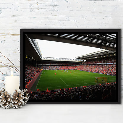 Anfield Football Stadium, Stadium Canvas, Sport Art, Framed Canvas Print Wall Art, Floating Frame