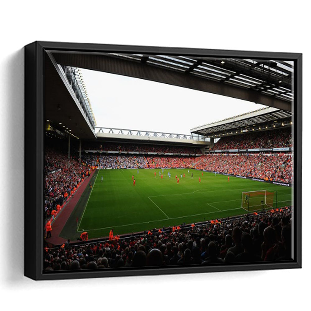 Anfield Football Stadium, Stadium Canvas, Sport Art, Framed Canvas Print Wall Art, Floating Frame