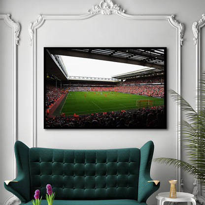 Anfield Football Stadium, Stadium Canvas, Sport Art, Gift for him, Framed Art Print Wall Decor, Picture Framed