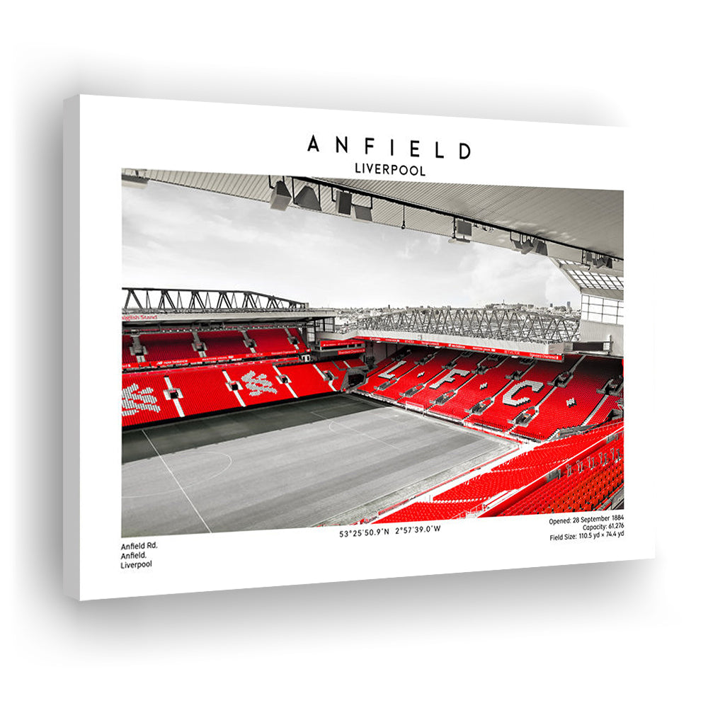 Anfield Stadium,Liverpool Stadium Print,Football Wall Art, Sport Art Print, Canvas Print Wall Art, Man Cave Gift