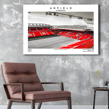 Anfield Stadium,Liverpool Stadium Print,Football Wall Art, Sport Art Print, Canvas Print Wall Art, Man Cave Gift