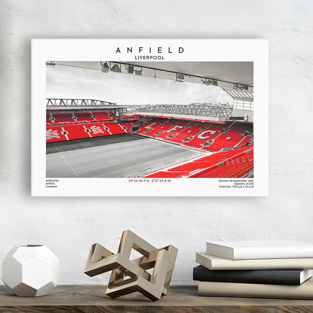 Anfield Stadium,Liverpool Stadium Print,Football Wall Art, Sport Art Print, Canvas Print Wall Art, Man Cave Gift