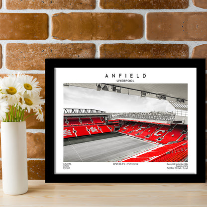 Anfield Stadium,Liverpool Stadium Print,Football Wall Art,Birthday Gift, Sport Art Print, Framed Art Print Wall Decor