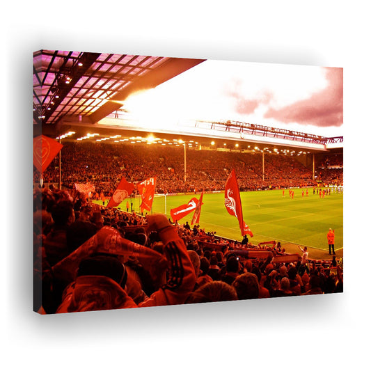 Anfield Stadium in Liverpool, Stadium Canvas, Sport Art, Gift for him, Man Cave Decor, Art Print, Canvas Print Wall Art