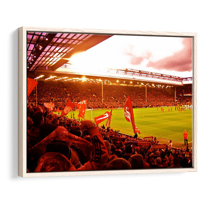 Anfield Stadium in Liverpool, Stadium Canvas, Sport Art, Framed Canvas Print Wall Art, Floating Frame