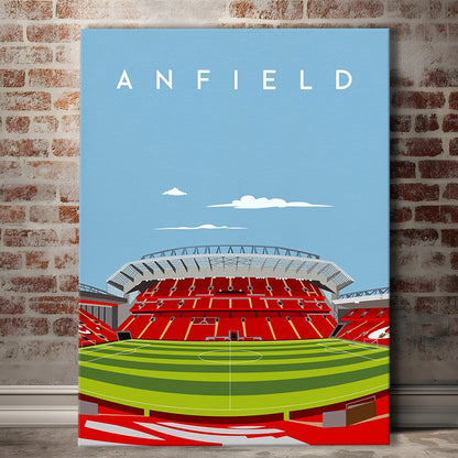 Anfield Stadium Print, Liverpool Stadium Wall Decor, Football Stadium Art Fans, Canvas Prints Wall Art, Man Cave Decor